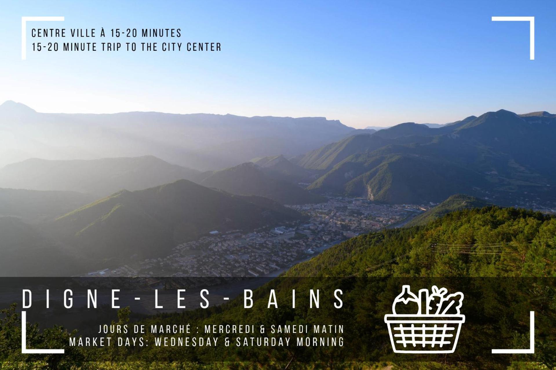Les Eaux Chaudes Hotel Digne-les-Bains Bagian luar foto